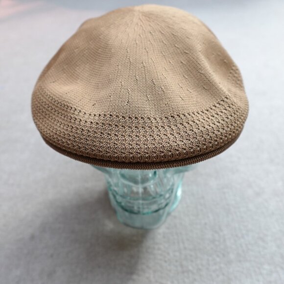 Kangol Hat Large Beige Newsboy Tropic 504 Ventair